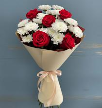 Букет цветов из:  Розы и Хризантемы во Всеволожске