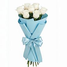 Букет 7 белых роз Проуд во Всеволожске