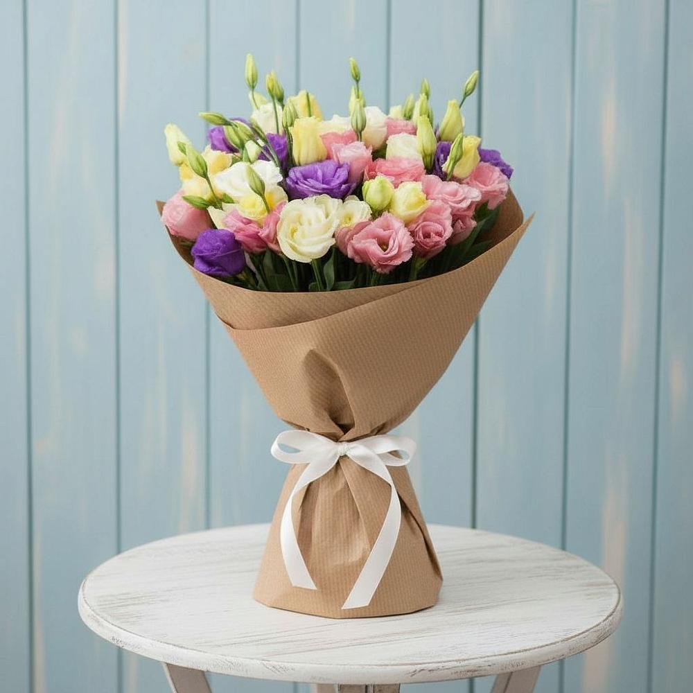 Букет цветов из: Лизиантусы во Всеволожске