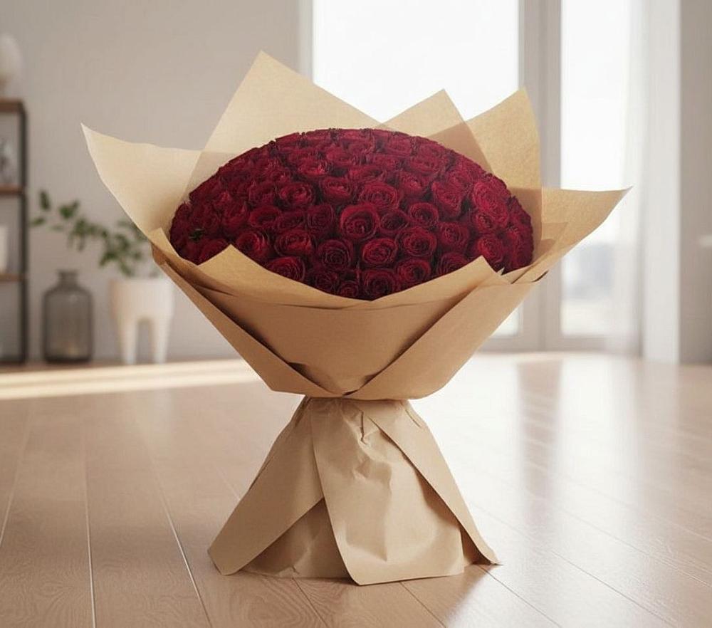 Букет 101 Красная роза во Всеволожске