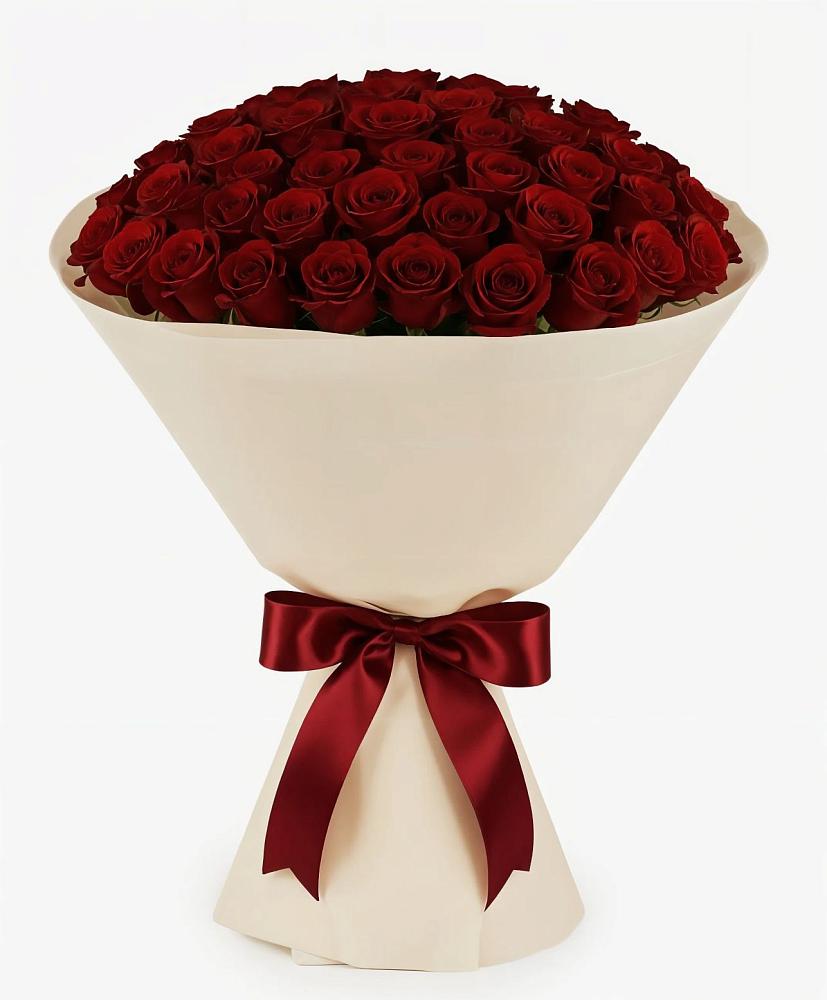 Букет 101 Бордовая роза Блэк Бакарра во Всеволожске