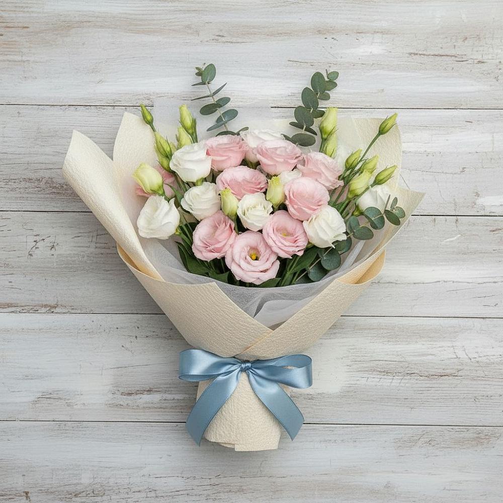 Букет цветов из: Лизиантусы во Всеволожске